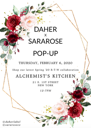 DAHER X SARAROSE NYC POPUP