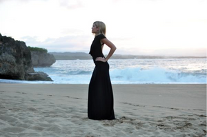 Emily Luciano in DAHER Black Gown