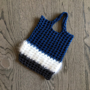 SNOW STRIPE MINI TOTE